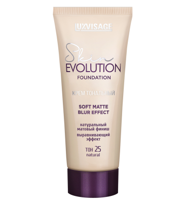 Тональный крем Матовый финиш, выравнивающий № 25 natural, Skin evolution, 35 мл