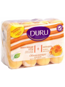Туалетное мыло Увлажняющий крем и Календула 1+1, Duru, 4шт*80г 
