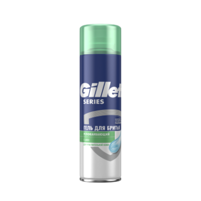 Гель для бритья Series для чувствительной кожи с Алоэ, Gillette, 200 мл