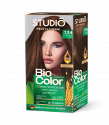 Крем-краска для волос Studio Professional BIOcolor, тон 7.34 - Лесной орех