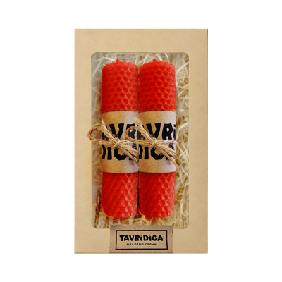 Свечи из натурального пчелиного воска, TAVRIDICA, 140 г