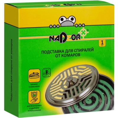Подставка для спирали от комаров с крышкой, Nadzor