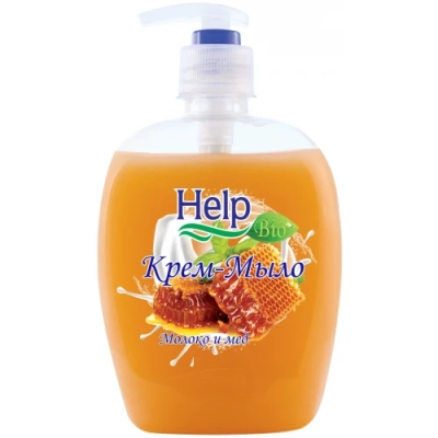 Жидкое крем-мыло Молоко и Мёд, с дозатором, 500 мл