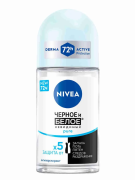 Антиперспирант шариковый Pure женский Невидимый Черное и белое, Nivea, 50 мл