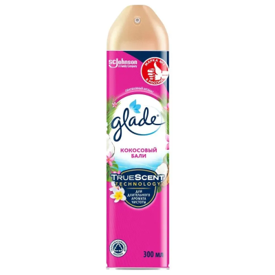 Освежитель воздуха аэрозоль Кокосовый Бали, Glade, 300 мл