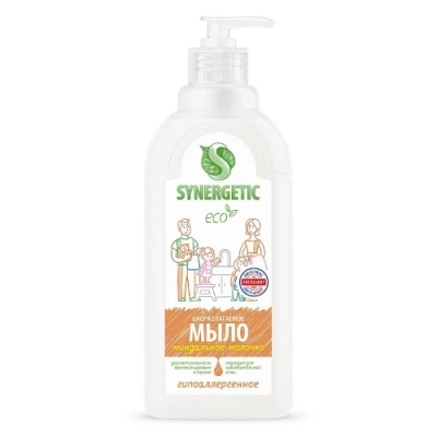 Жидкое мыло Synergetic Миндальное молочко, 500 мл