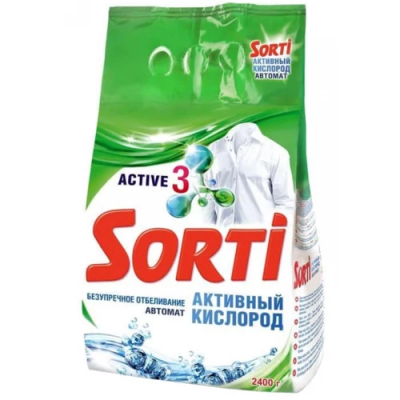 Стиральный порошок автомат Активный кислород, Sorti, 2400 г