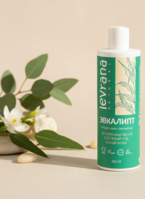 Гель для душа "Эвкалипт" с кокосовым маслом, 400 мл