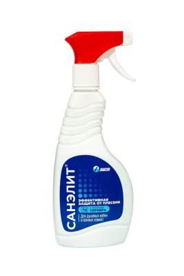 Средство для душевых кабин и ванных комнат Санэлит антиплесень, Аист, 500 мл