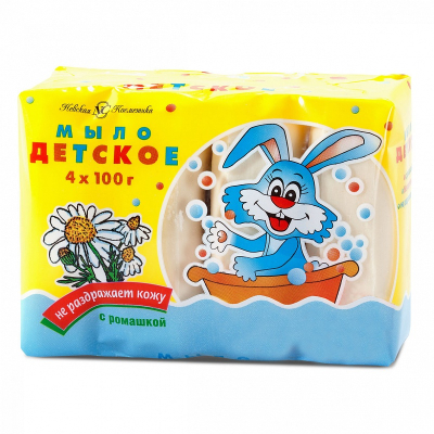 Детское туалетное мыло Ромашка 4*100г