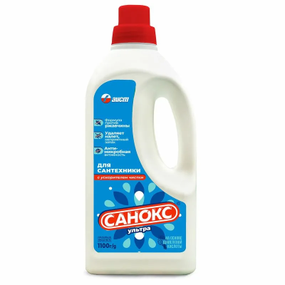Средство для сантехники от ржавчины и налёта Санокс-Ультра, Аист, 1100 мл