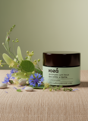 Фитокрем для лица Для комбинированной кожи Василёк и липа, 45 г