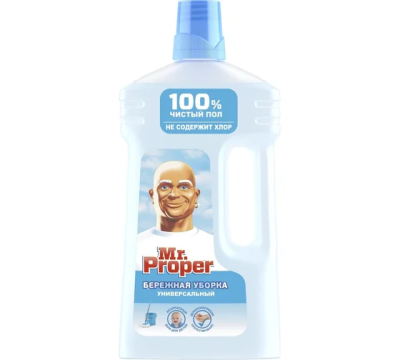 Моющая жидкость для полов и стен Бережная уборка, Mr.Proper, 1 л