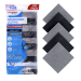 Салфетки из МИКРОФИБРЫ 30х30 см, GRAY & BLACK, big pack, КОМПЛЕКТ 10 штук, 180 г/м2, LAIMA HOME