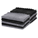 Салфетки из МИКРОФИБРЫ 30х30 см, GRAY & BLACK, big pack, КОМПЛЕКТ 10 штук, 180 г/м2, LAIMA HOME