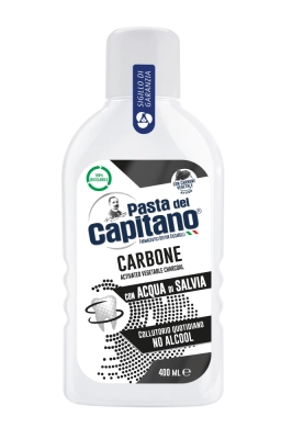 Ополаскиватель для полости рта с древесным углем Pasta del capitano, 400 мл