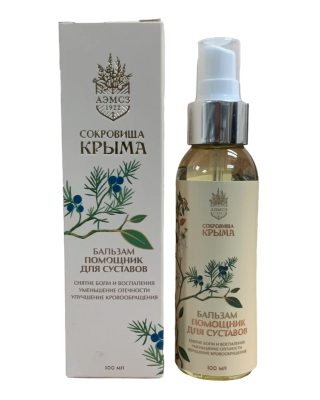 Бальзам «Помощник» для суставов алуштинский из натуральных масел растительного происхождения, 100 мл