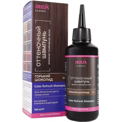 Оттеночный шампунь IRIDA Classic Горький шоколад, 150 мл