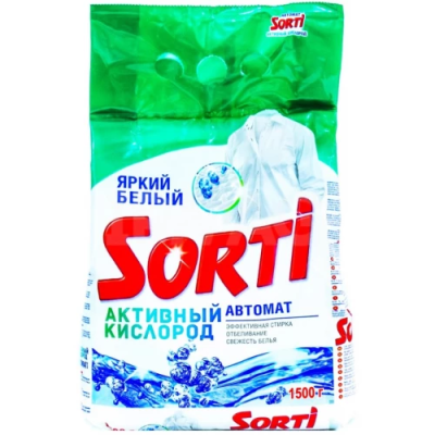 Стиральный порошок автомат Активный кислород, Sorti, 1500 г