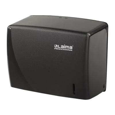 Диспенсер для полотенец LAIMA PROFESSIONAL ORIGINAL (Система H3), V-сложения, черный, ABS