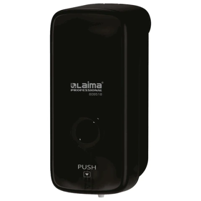 Дозатор для жидкого мыла LAIMA PROFESSIONAL PREMIUM BLACK, НАЛИВНОЙ, 0,5 л, черный, ABS-пластик