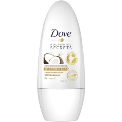 Антиперспирант шариковый женский Ритуал Красоты Восстановление, Dove, 50 мл