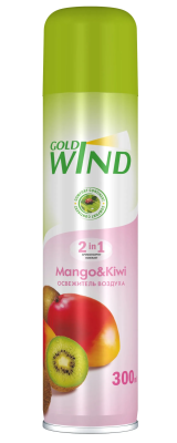 Освежитель воздуха аэрозоль Mango & Kiwi, Gold Wind, 300 мл