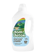 Гель для стирки Без запаха биоразлагаемый Dom Detox, 1,5 л
