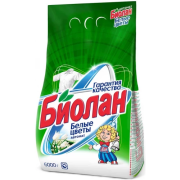 Стиральный порошок автомат Белые цветы, Биолан, 6 кг