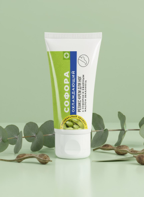 Релакс-крем для ног Охлаждающий с софорой и эфирным маслом эвкалипта, 70 г