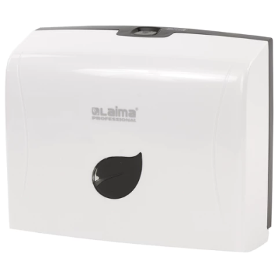 Диспенсер для полотенец LAIMA PROFESSIONAL ECO (Система H2), Z-сложения, белый, ABS-пластик