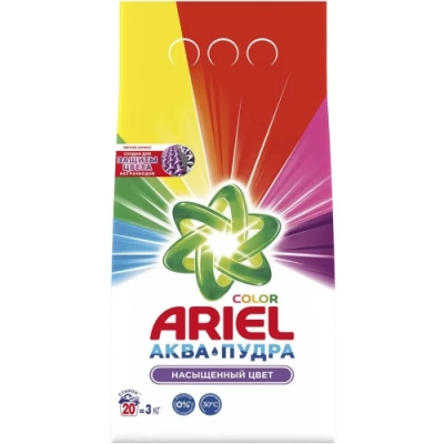 Стиральный порошок автомат Аквапудра «Color», Ariel, 3 кг