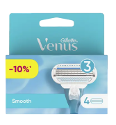 Сменные кассеты для бритья Venus Smooth, Gillette, 4 шт