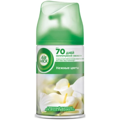Освежитель воздуха автоматический сменный блок Нежные цветы, 250 мл