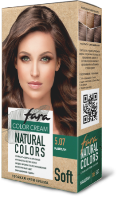 Краска для волос Natural Colors Soft № 5.07 Каштан, FARA 