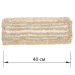 Насадка МОП плоская для швабры/держателя 40 см, уши/карманы (ТИП У/К), хлопок/микрофибра, LAIMA EXPERT