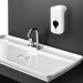 Дозатор для мыла-пены ULTRA LAIMA PROFESSIONAL, НАЛИВНОЙ, 1 л, белый, ABS-пластик