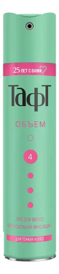 Лак для волос Объем Мегафиксация №5, Taft, 225 мл