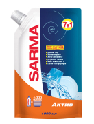 Сарма средство для посуды Актив ДОЙ-ПАК, 1л
