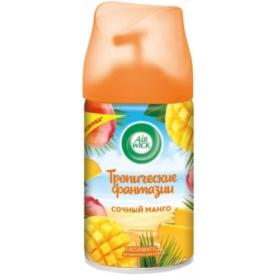 Освежитель воздуха автоматический сменный блок Тропическая фантазия, 250 мл