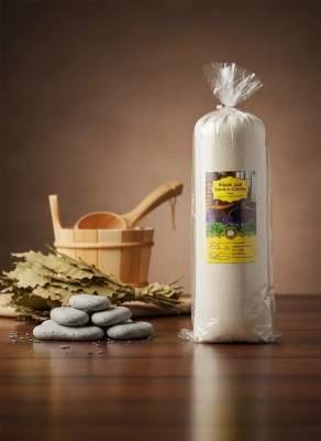 Валик для бани и сауны для ароматерапии травами 35*10 см