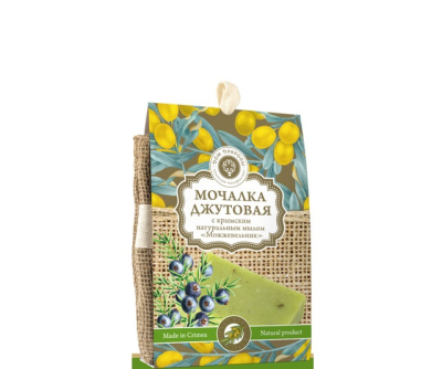Мочалка с мылом Можжевельник джутовая