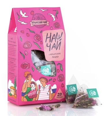 Чай С крымской розой Наш чай в пирамидках, 20 шт., 50 г