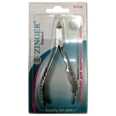 Кусачки маникюрные с пружиной, серебряные, zs B-001-S-LJ