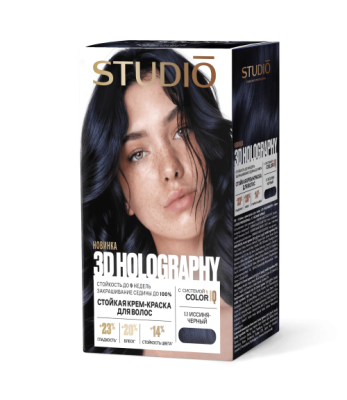 Краска для волос тон 1.1 Иссиня-черный