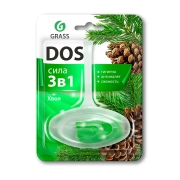 Подвесной блок для унитаза Хвоя, DOS 3 в 1, Grass, 1 шт