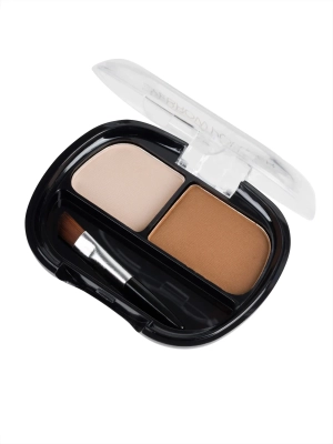 Тени для бровей с кисточкой 2 цвета, № 01