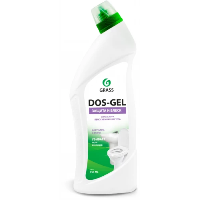 Универсальное чистящее средство Сила Хлора от налета DOS-GEL, GRASS, 750 мл