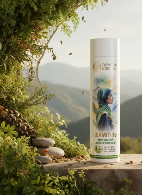 Шампунь бессульфатный для всех типов волос Гармония Кавказа, 275 мл