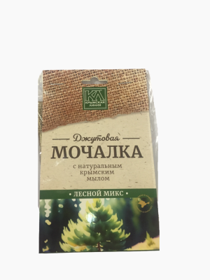 Мочалка Лесной микс джутовая с мылом, 100 г